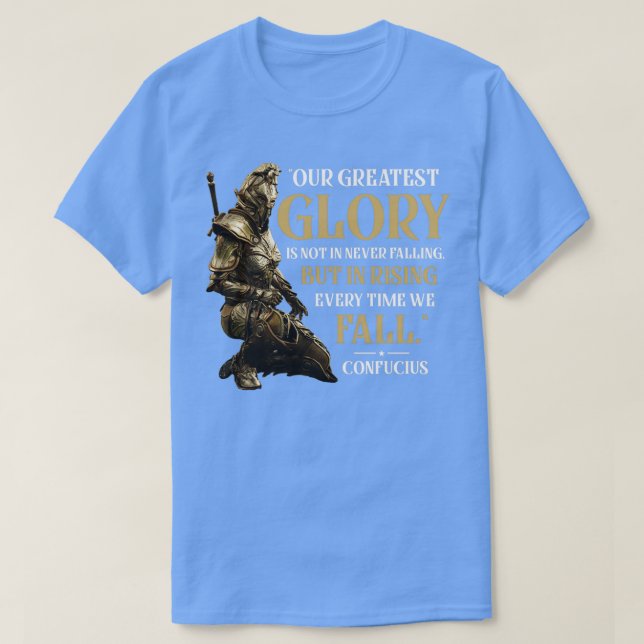 T-shirt Citation Confucius Creed de Warriorx27s (Design devant)
