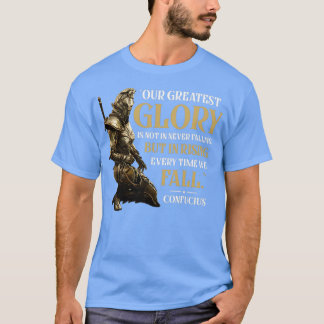 T-shirt Citation Confucius Creed de Warriorx27s