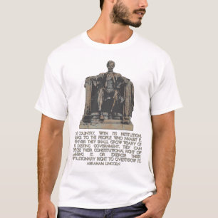 T-shirt Citation d'Abraham Lincoln sur notre droit de