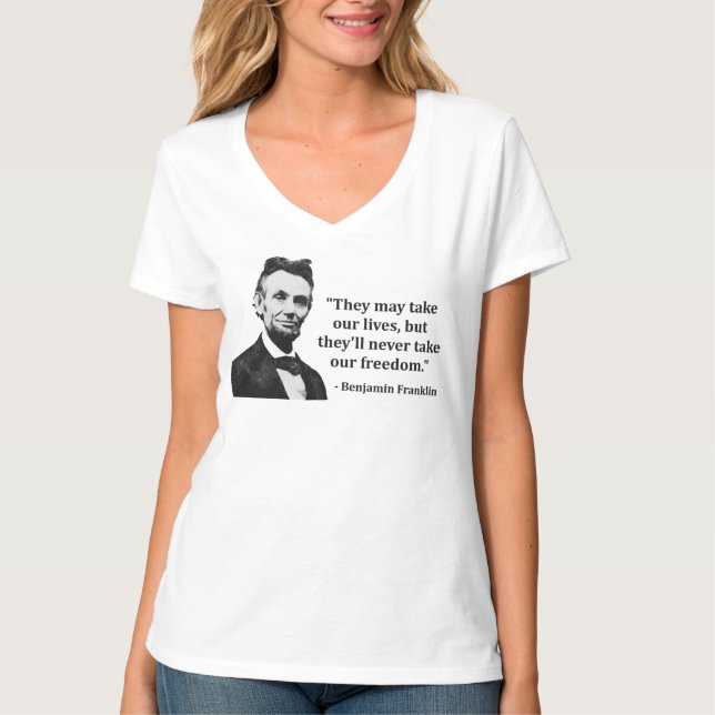 T-shirt Citation d'Abraham Lincoln Troll (Devant)