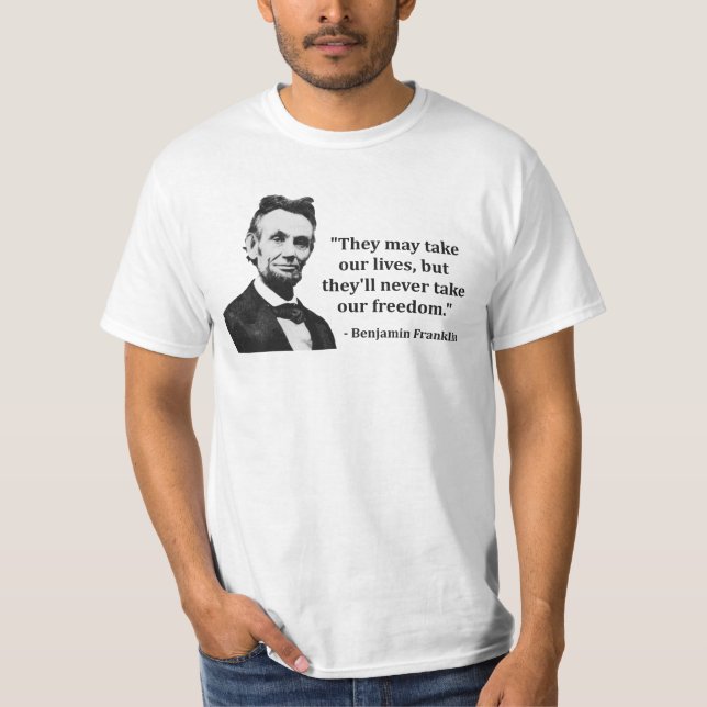 T-shirt Citation d'Abraham Lincoln Troll (Devant)