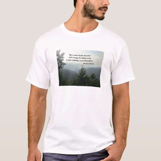 T-shirt Citation d'Abraham Niccoln : Vous ne pouvez pas co (Devant)