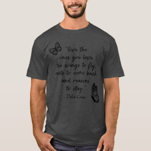 T-shirt Citation d'ailes pour voler le Dalaï Lama