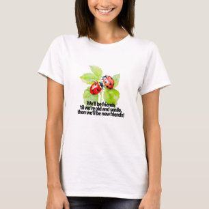 T-shirt Citation d'amitié des coccinelles drôle Anniversai