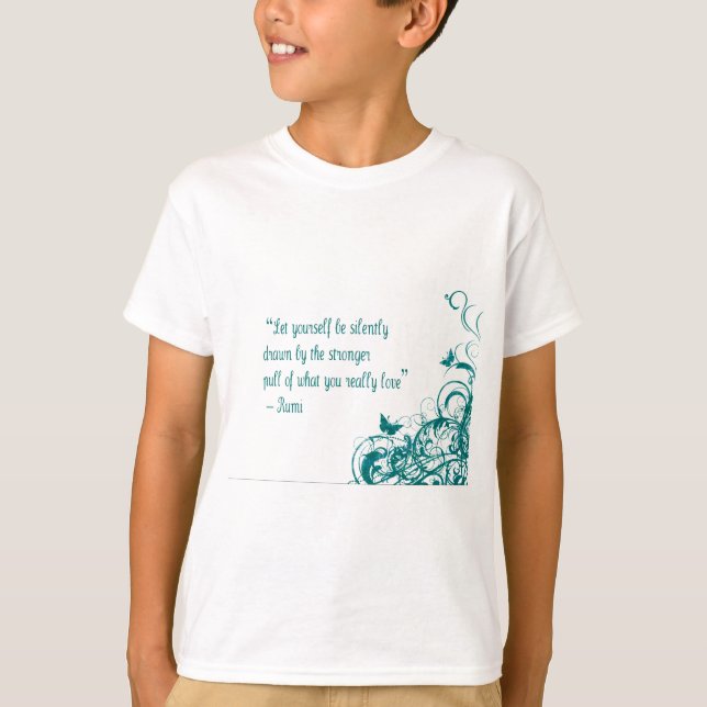 T-shirt Citation d'amour de Rumi (Devant)