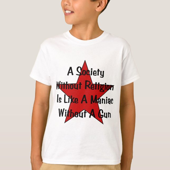 T-shirt Citation d'Anti-Religion (Devant)