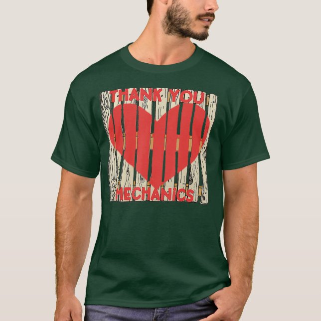 T-shirt Citation d'appréciation des employés mécaniciens d (Devant)