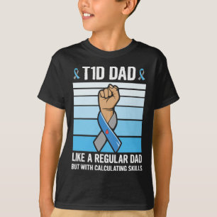 T-shirt Citation d'appui diabétique masculin pour un diabè
