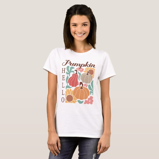 T-shirt Citation d'automne Boho (Devant entier)