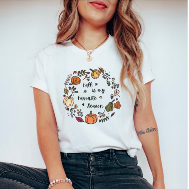 T-shirt Citation d'automne - L'automne est ma saison préfé (Créateur téléchargé)