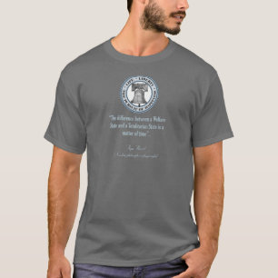 T-shirt Citation d'Ayn Rand (totalitarisme)