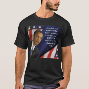 T-shirt Citation de Barack Obama sur l'histoire