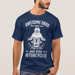 T-shirt Citation De Barbe Drôle Awesome Les papas Ont Des
