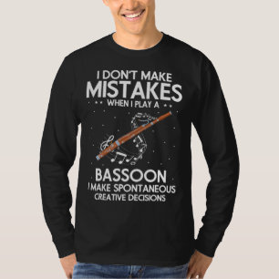 T-shirt Citation de basson pour anche de basson et bassoni