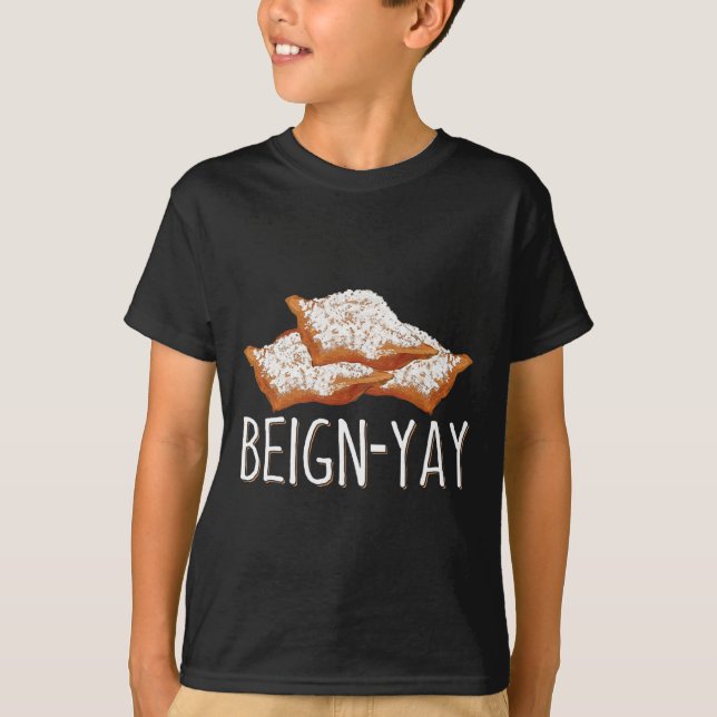 T-shirt Citation De Beign Yay Pour Un Byker Beignet (Devant)