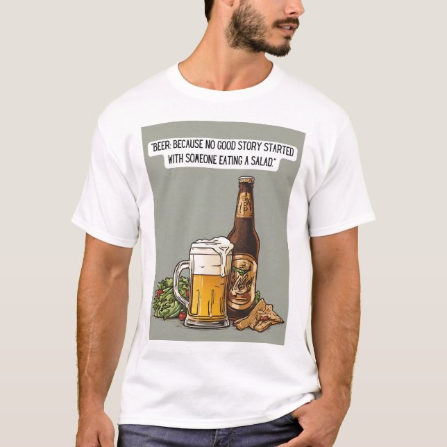T-shirt Citation de bière (Devant)