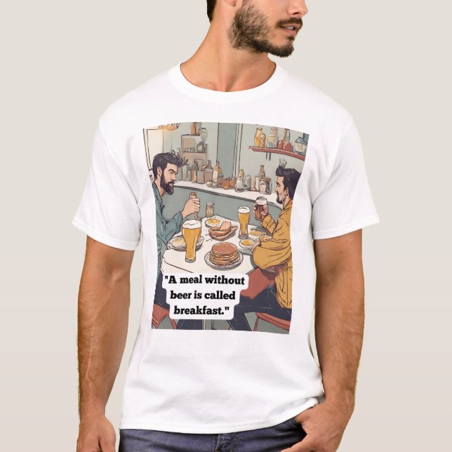 T-shirt Citation de bière (Devant)