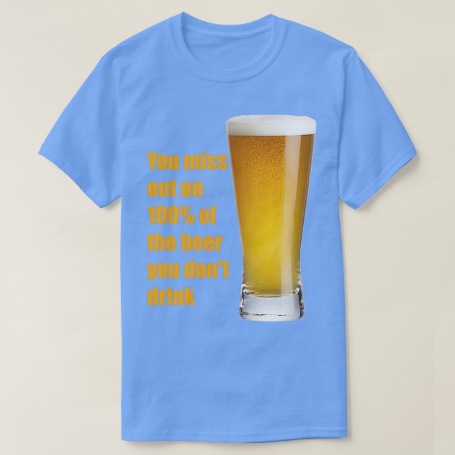 T-shirt Citation de bière drôle (Design devant)