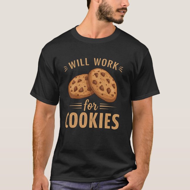 T-shirt Citation de biscuits Boulanger Manger Cuisine Drôl (Devant)