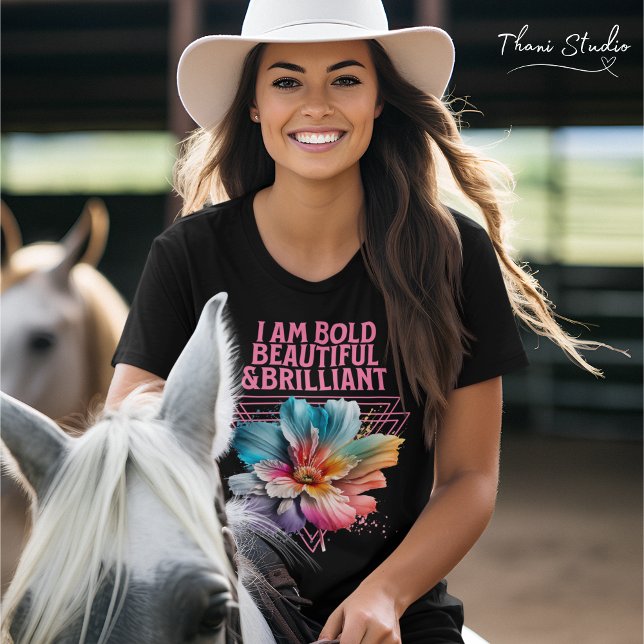 T-shirt Citation de brillante brillante brillante femme in (Créateur téléchargé)