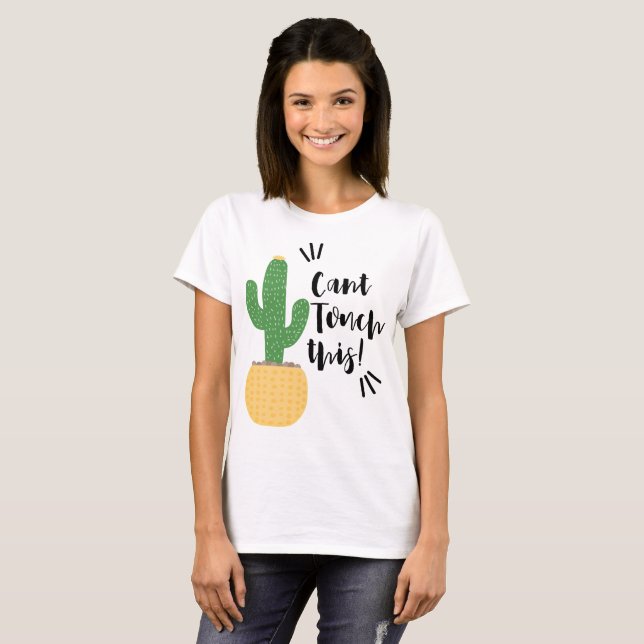 T-shirt Citation de cactus mignon  (Devant entier)