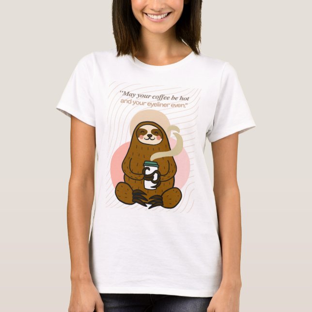 T-shirt citation de café (Devant)