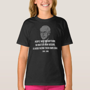 T-shirt Citation de Carl Jung sur la réflexion de l'âme