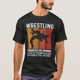 T-shirt Citation de catch vintage Montrer un athlète de co