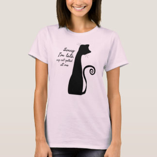 T-shirt Citation de chat drôle Minimaliste Humour amateur 