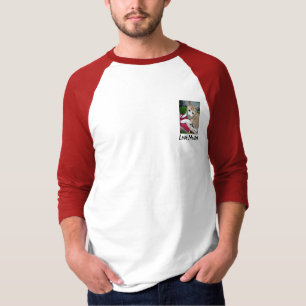 T-shirt Citation de chat maître d'amour Photo humour Rouge
