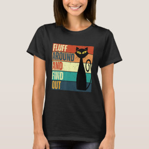T-shirt Citation de chat moderne du milieu du siècle et de