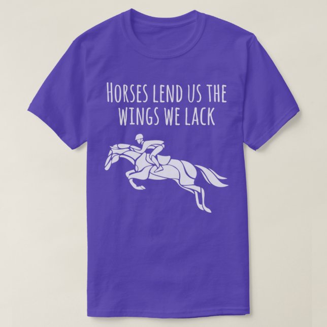 T-shirt Citation de cheval équestre (Design devant)
