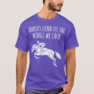T-shirt Citation de cheval équestre