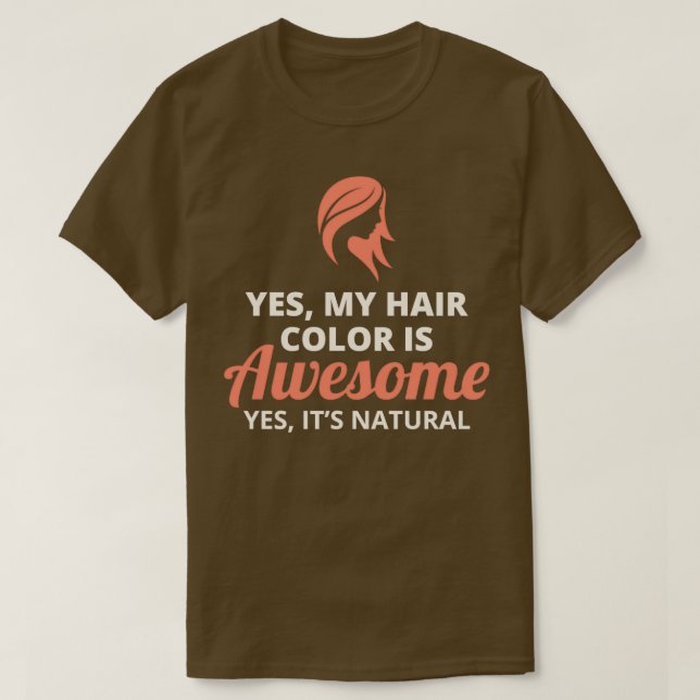 T-shirt Citation de cheveux roux Humour drôle Dire 13 (Design devant)