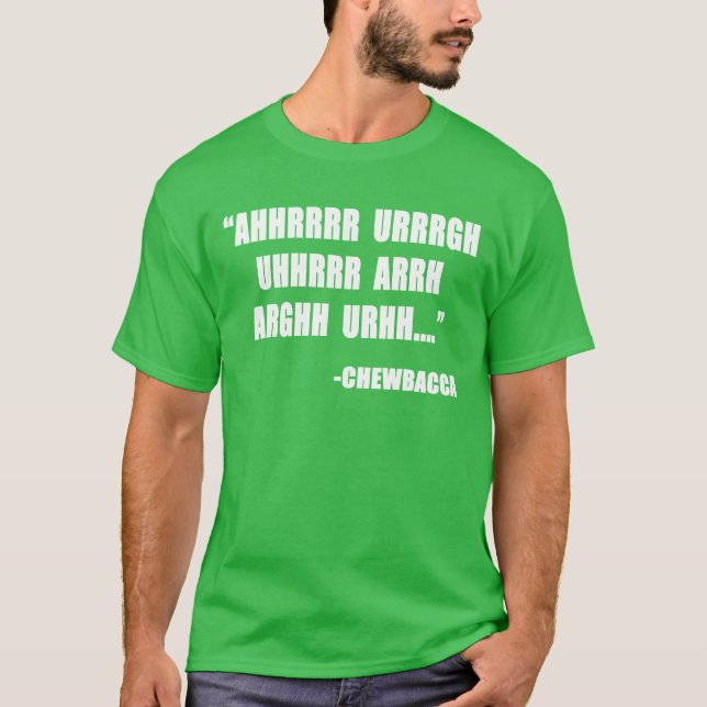 T-shirt Citation de Chewbacca garçon (Devant)
