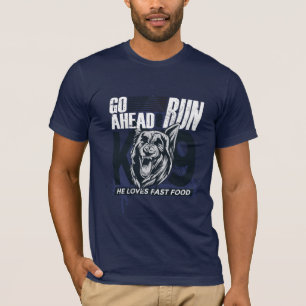 T-shirt Citation de chien de police