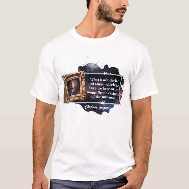 T-shirt Citation de Christiaan Huygens (Devant)