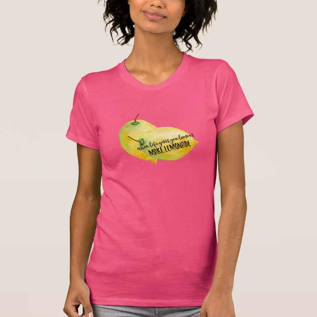 T-shirt Citation de citron (Devant)