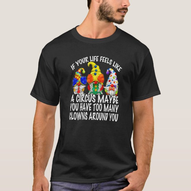 T-shirt Citation De Clown Thématique Cirque Pour Femmes Sa (Devant)
