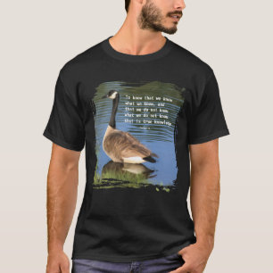 T-shirt Citation de connaissance de Confucius sur la berna