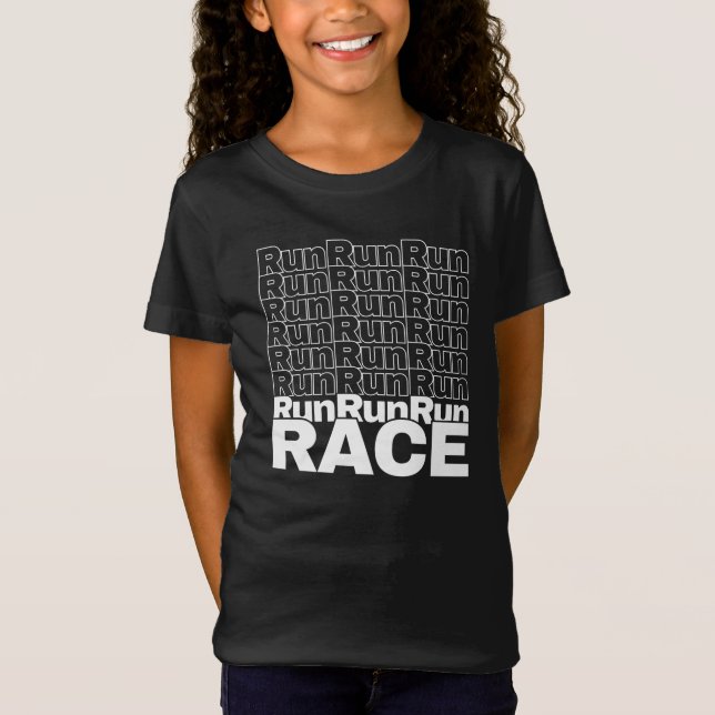 T-Shirt Citation de coureur motivé en formation - Course (Devant)
