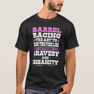 T-shirt Citation de course de baril pour baril de cheval d