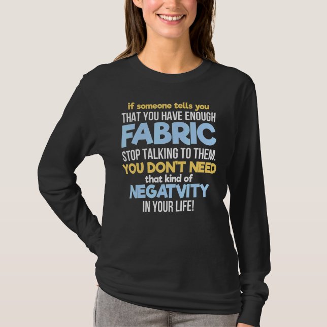 T-shirt Citation De Couture De Quilte Pour Chaudière D'Égo (Devant)
