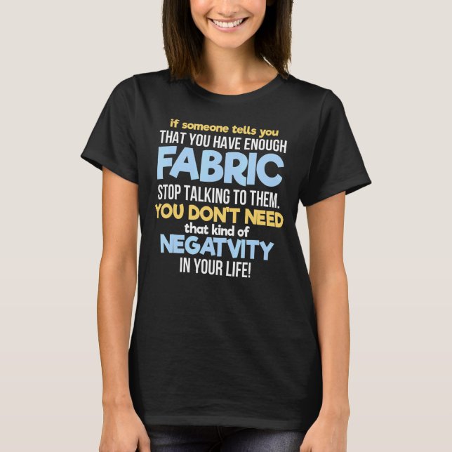 T-shirt Citation De Couture De Quilte Pour Chaudière D'Égo (Devant)
