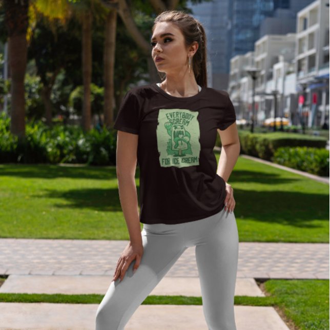 T-shirt Citation de crème glacée effrayante (Créateur téléchargé)