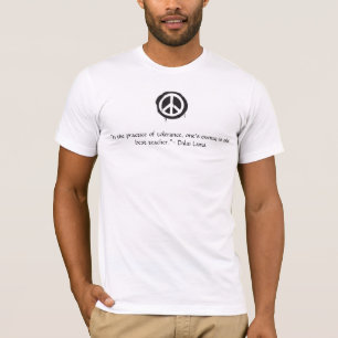 T-shirt Citation de Dalai Lama de signe de paix