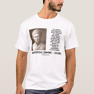T-shirt Citation de démocratie d'égalité de liberté