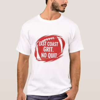 T-shirt Citation de détermination de football de la côte E