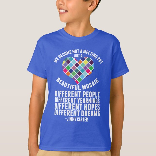T-shirt Citation de Dreamers DACA par Jimmy Carter Kids (Devant)