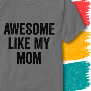 T-shirt Citation de Famille Drôle Vintage Génial Comme Ma 